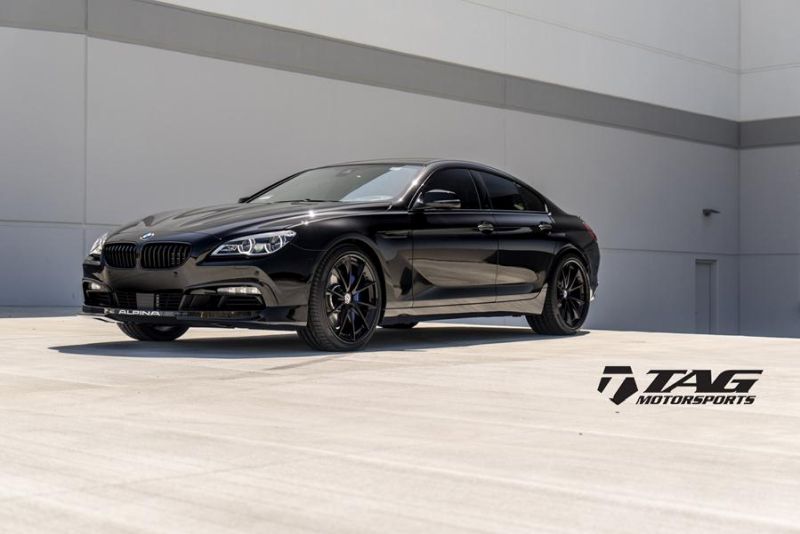 Black HRE S204 alloy wheels on the ALPINA B6 Gran Coupe