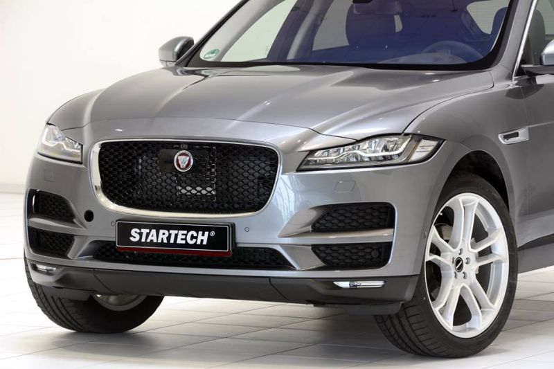 Jaguar F-Pace with 22 inch Startech alloy wheels in white