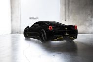 Nero Ferrari 458 Italia auf Strasse Wheels SV1 Alufelgen