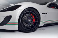 Cerchi in lega Road Wheels su Maserati Gran Turismo S bianco satinato