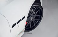 Strasse Wheels Alufelgen am Satin weißen Maserati Gran Turismo S