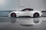 Road Wheels alloy wheels on satin white Maserati Gran Turismo S