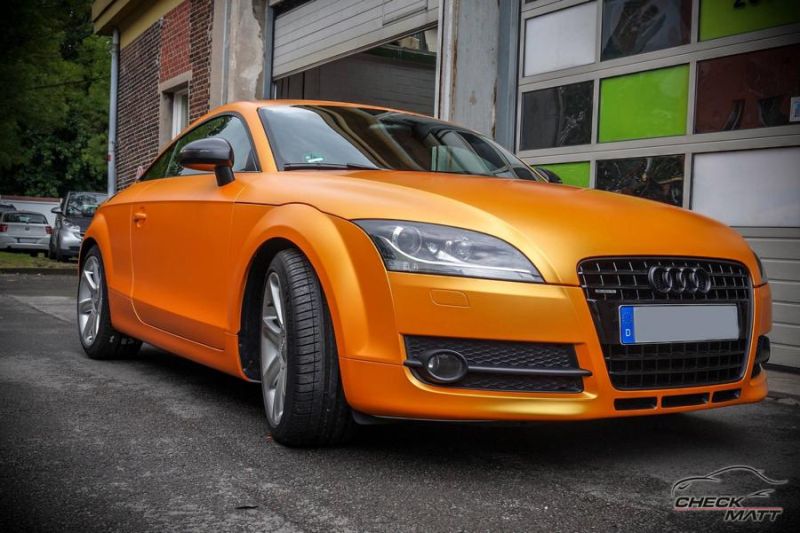 Sunrise Metallic Orange en Check Matt Dortmund Audi TT