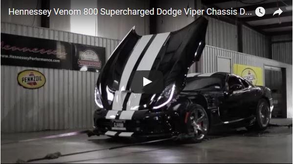 2016er Hennessey Venom 800 Dodge Viper Kompressor Video: 2016er Hennessey Venom 800 Dodge Viper Kompressor