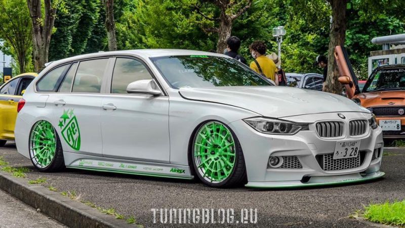 BMW F31 3er Touring in white & green by tuningblog.eu