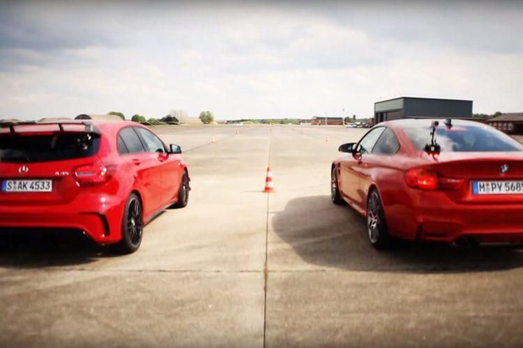 Video: Dragerace - BMW M4 F82 vs. Mercedes-Benz A45 AMG