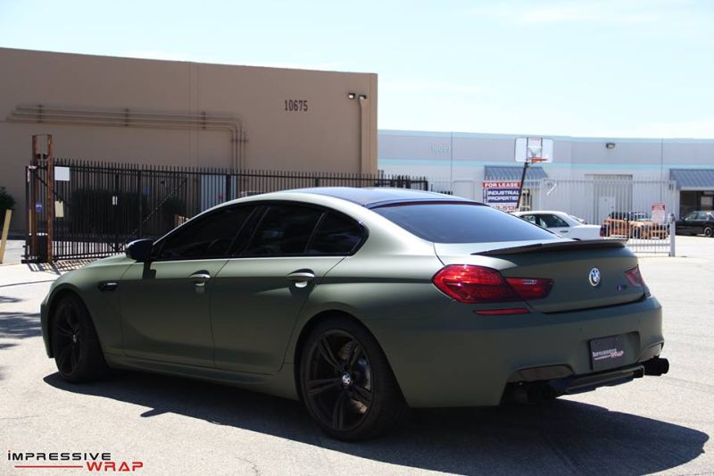 Impressionante involucro: BMW M6 F12 Gran Coupé in verde militare
