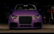Wideo: Bez słów - fioletowy VW Polo 6R z zestawem Audi A1 i drzwiami LSD