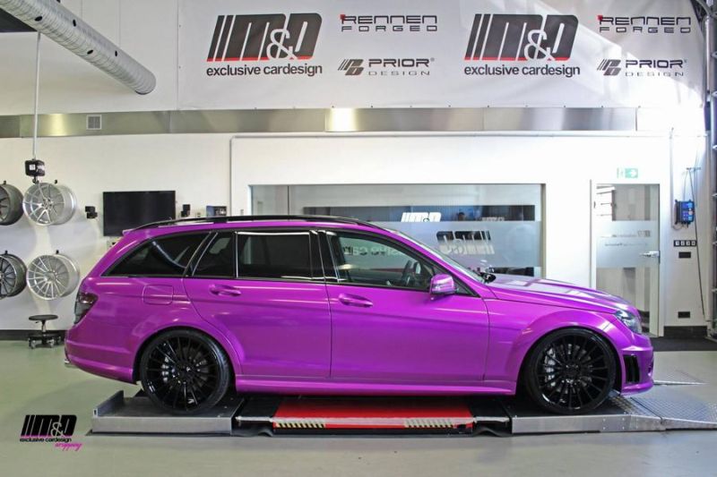 Mercedes C63 AMG Pink Arlon Premium Candy Tropical MD Exclusive Tuning 1 Pinke Power   Mercedes C63 AMG in Pink by M&D Exclusive