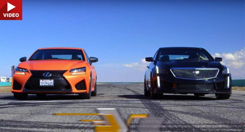 Vidéo: Comparaison - Lexus GS F contre la nouvelle Cadillac CTS-V