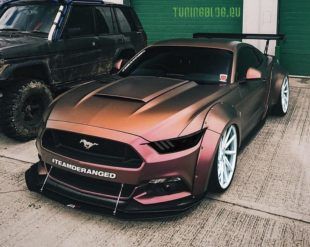Widebody Ford Mustang GT Tuningblog.eu White Rims 1 E1469814330598