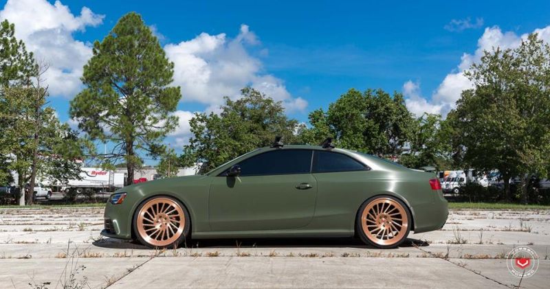 Crazy Style - Audi A5 RS5 in Army Green and on Vossen LC-106T Alu's
