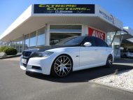 19 Customs Xtra Wheels & KW suspension on the BMW E90 from Extreme Customs Germany