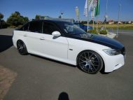 19 Customs Xtra Wheels & KW suspension on the BMW E90 from Extreme Customs Germany
