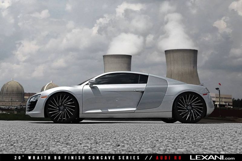Ziet er enorm uit - 20 inch Lexani Wraith BG Alu's op de Audi R8 Coupé