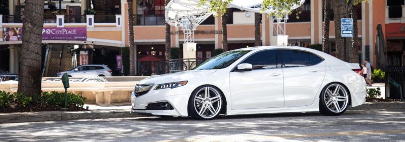 20 inches Vossen VFS-5 Wheels on Acura TLX in white