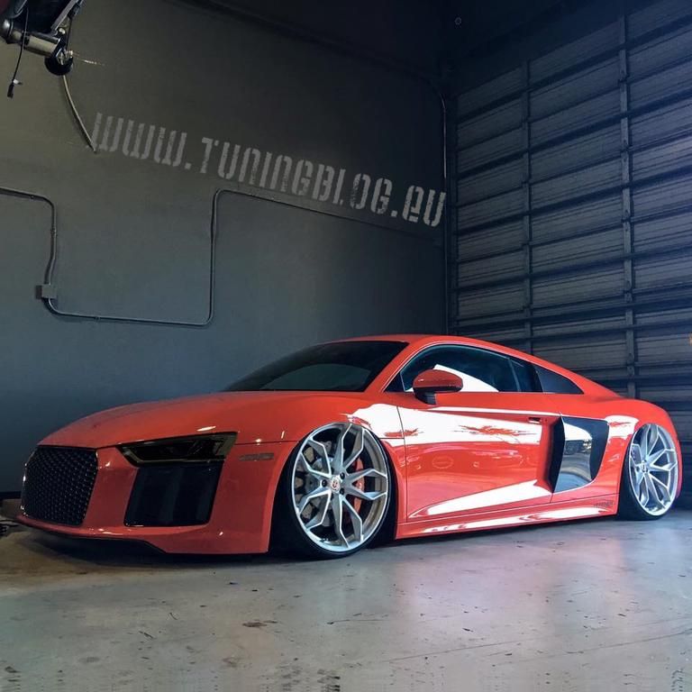 Rendering: 2016er Audi R8 Coupe in Rot by tuningblog.eu