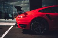 2016 Vorsteiner Porsche 911 993 V RT Tuning Bodykit Rot 190x127 Video & Fotostory: Vorsteiner Porsche 911 (991) V RT in Rot