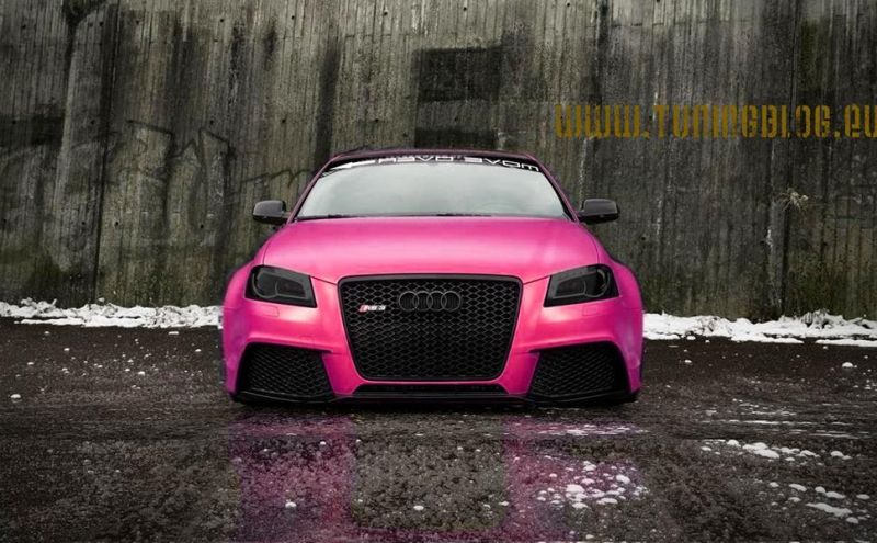 Audi RS3 Sportback Widebody en rosa por tuningblog.eu
