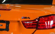 Pomarańczowy lakier BMW M4 F83 Cabrio od EAS Tuning