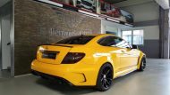 Bright yellow - Folienwerk-NRW Mercedes Benz C Coupe W204