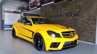 Fel geel – Folienwerk-NRW Mercedes Benz C Coupé W204