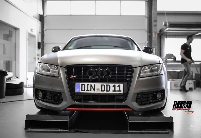 Discreet & mega chic – M&D's matgrijze Audi S5 op 20 inch