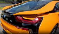 Histoire de photos: BMW i8 Metro Wrapz avec film orange mat