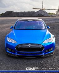 Tesla Model S Tuning ADV.1 Revozport R Zentric Mattblau Carbon GMP Performance 15 190x238