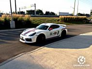 Photo Story: Porsche Cayman GT4 with 917er Martini Style Foil