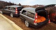 Fotostory: Getunter Volvo V70R mit krassen V70 Anhänger