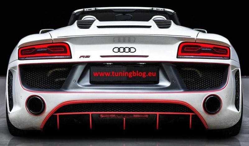 Widebody 2016er Audi R8 with 4 pipe sport exhaust