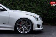 20 inch Zito Wheels ZS07 on white Cadillac ATS-V Coupe