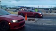 Video: Drag Race - Dodge Charger Hellcat Vs. Nissan GT-R & Audi R8