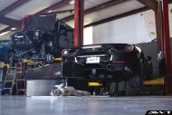 Fits perfectly - Ferrari 488 GTB on black HRE RS105 alloy wheels