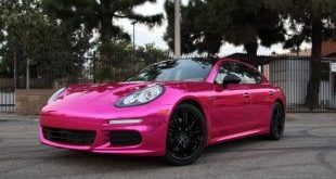 Porsche Panamera Pink Chrom Folierung 1 1 e1474609991303 310x165 Mädels aufgepasst   Porsche Panamera mit Pink Chrom Folierung