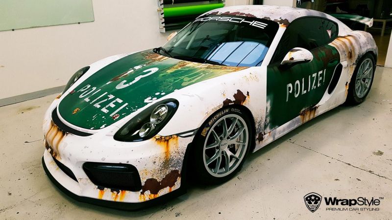 Ratlook police foiling tuning Porsche Cayman GT4 981 23