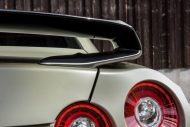 Satin Khaki Green en el Nissan GT-R por SchwabenFolia-CarWrapping