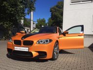 Sunrise Orange BMW M5 F10 Folierung 1 190x143 Sunrise Orange an der 2M Designs BMW M5 F10 Limousine