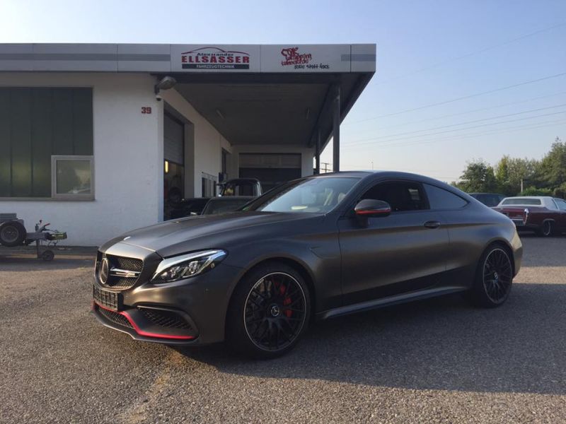 Tuning Mercedes AMG C63 S Coupé Satin Pearl Nero 1