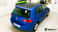 Bleu Mat - WrapStyle Denmark déjoue un VW Golf MK7