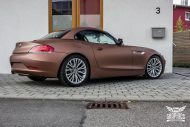 Reportage photo: brun métallisé sur la BMW Z4 E89 de SchwabenFolia