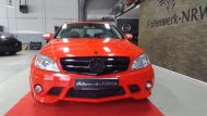 Rosso brillante - Mercedes-Benz Classe C W204 di Folienwerk-NRW
