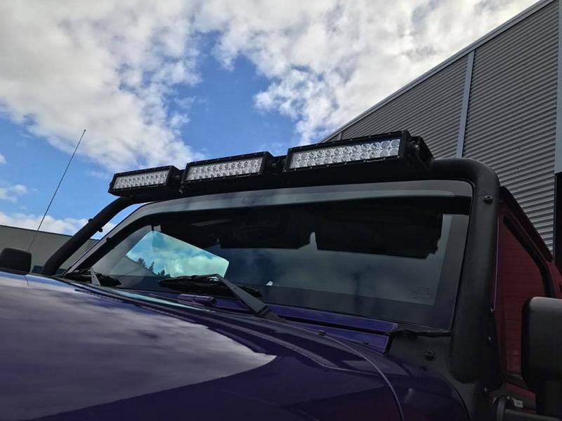 Tuning 2017 Jeep Wrangler Backcountry Edition 19 Bessere Sicht für jeden   Dachleuchten für das Fahrzeug!