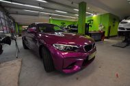 Has something - Glossy pink foiled BMW M2 F87 from Print Tech