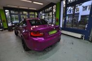 Has something - Glossy pink foiled BMW M2 F87 from Print Tech