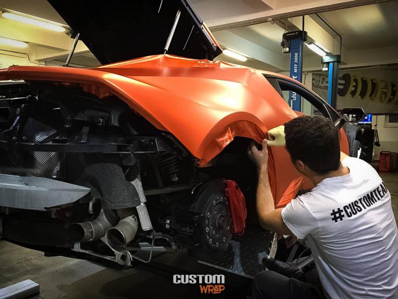 Burnt Orange Chrome Satin Lamborghini Huracan Tuning 3