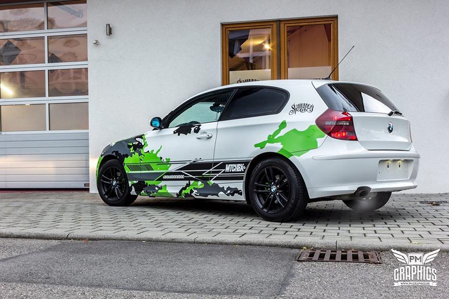 Camouflage with a difference - BMW E81 1er with MTCHBX Design by SchwabenFolia