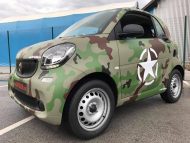 Smaller with a great look - Camouflage foil on the Smart ForTwo