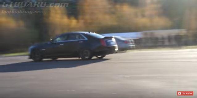 Video: Dragrace - 2016 Cadillac CTS-V vs BMW M5 F10